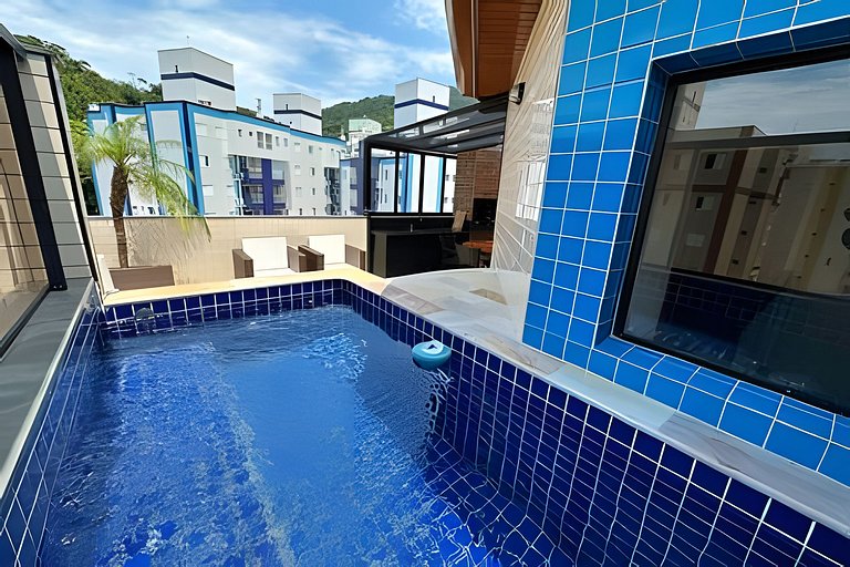 Cobertura piscina aquecida 42A - Temporada Ubatuba