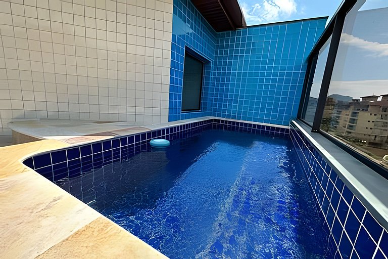 Cobertura piscina aquecida 42A - Temporada Ubatuba