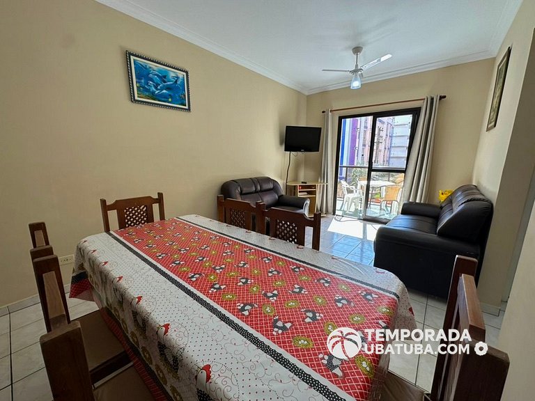 22E - Apto ha 50m do mar com piscina semi olimpica