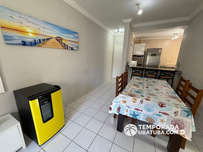 21F - Apt c/ piscina semi olimpica ha 50m da Praia
