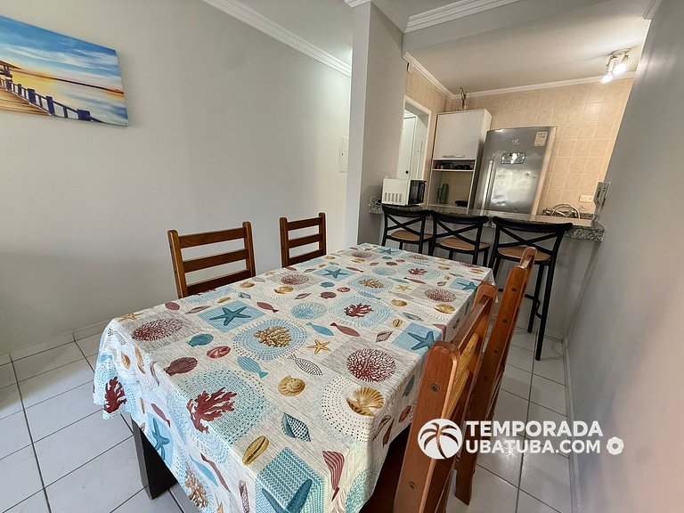 21F - Apt c/ piscina semi olimpica ha 50m da Praia