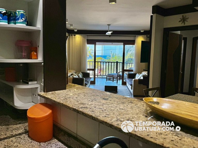202J – Apto 3 dormitorios vista fronte mar, Grand Bali Resor