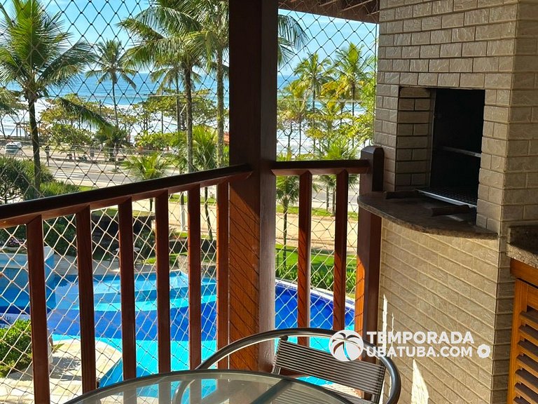 307J – Apto 2 dormitorios frente mar. Grand Bali Resort – Pr