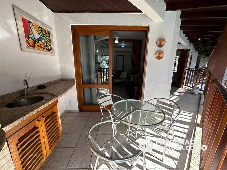 307J – Apto 2 dormitorios frente mar. Grand Bali Resort – Pr