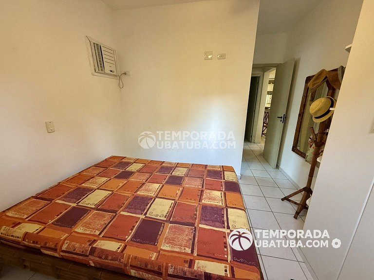 22A – Apto 2 dormitorios c/ ar condicionado e piscina semi o