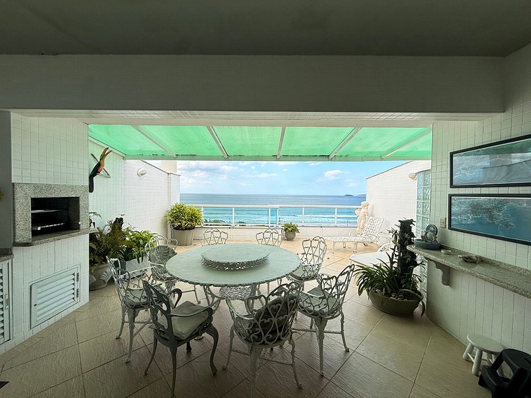 405DM – Cobertura duplex de frente para o mar c/ vista panor