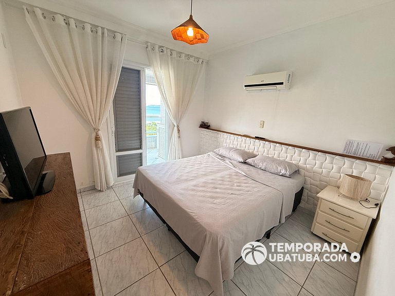 405DM – Cobertura duplex de frente para o mar c/ vista panor
