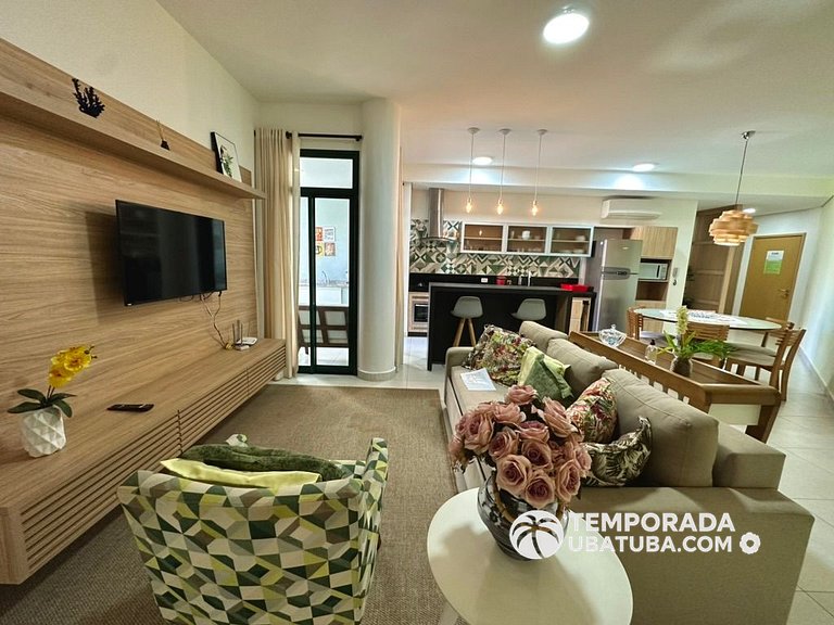 DNA111 - Apto 2 suites frente mar – Reserva DNA, Ubatuba - P