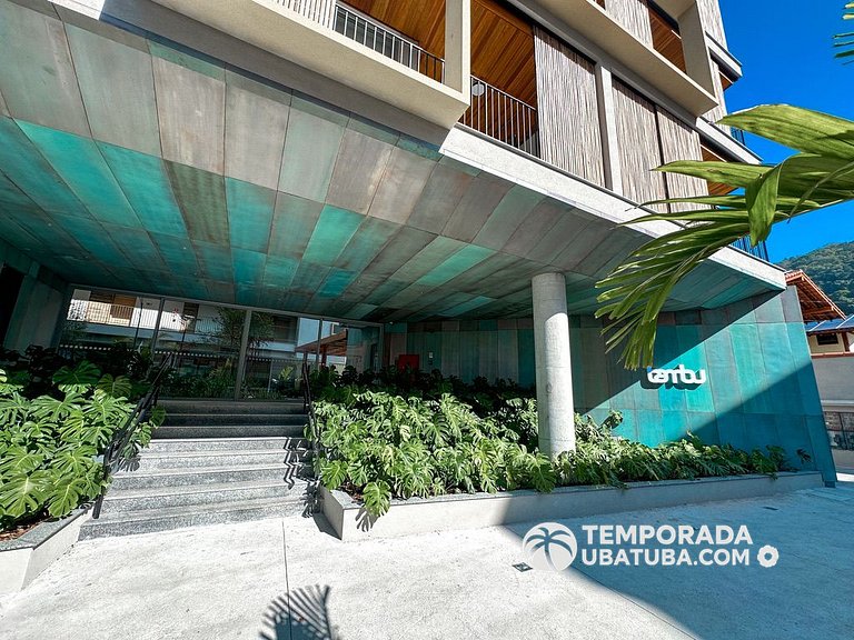 BAM209 – Apartamento frente mar com 2 dormitórios. Condomíni