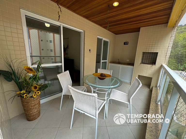 204PB – Apto 2 dormitorios c/ churrasqueira na varanda ha 10