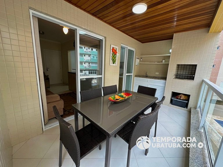 203JA - Ap de elite a 100m da Praia Grande Ubatuba