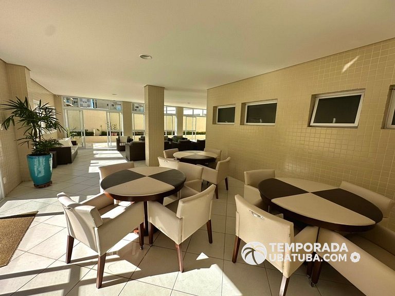 203JA - Ap de elite a 100m da Praia Grande Ubatuba