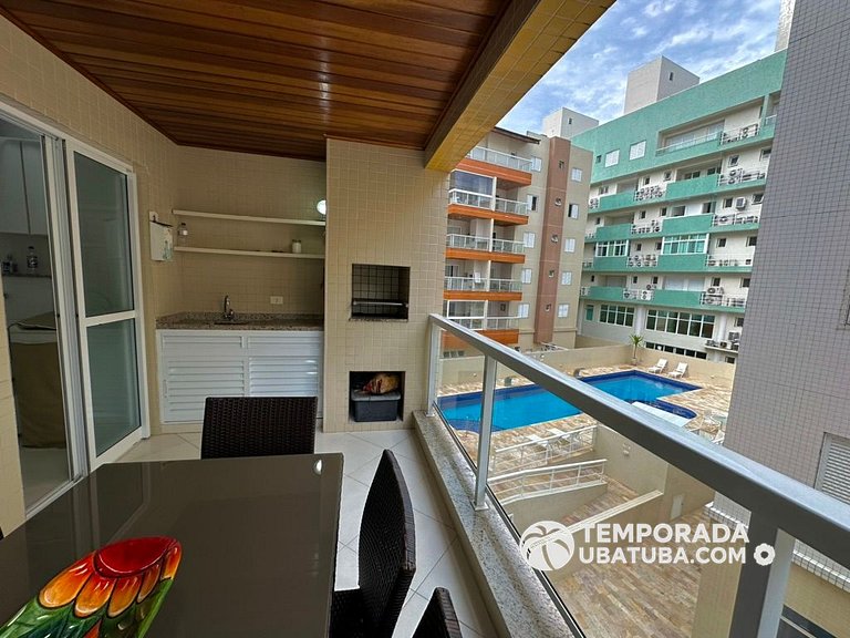 203JA - Ap de elite a 100m da Praia Grande Ubatuba