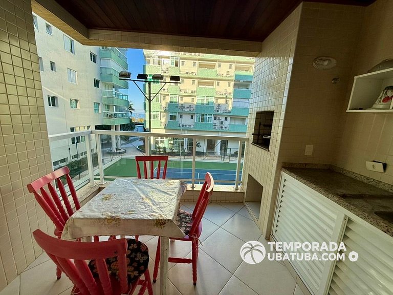 205P - Ap na Quadra da Praia Grande 3 dorm 2 vagas