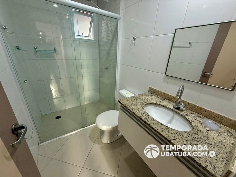 205P - Ap na Quadra da Praia Grande 3 dorm 2 vagas