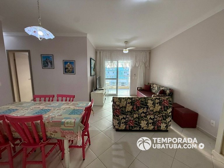 205P - Ap na Quadra da Praia Grande 3 dorm 2 vagas