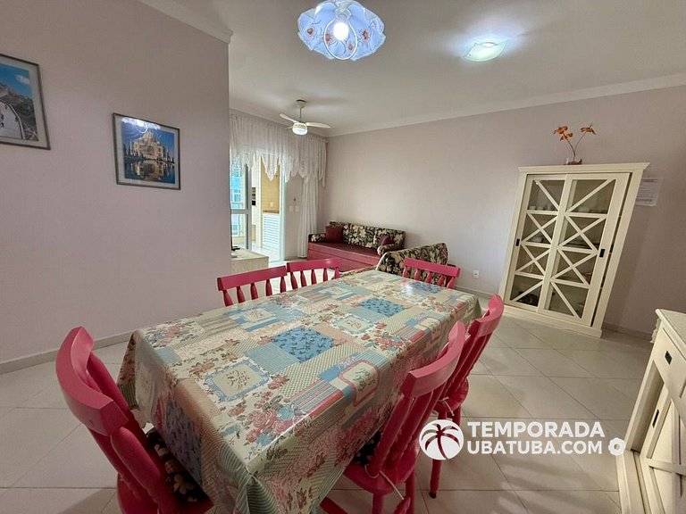 205P - Ap na Quadra da Praia Grande 3 dorm 2 vagas