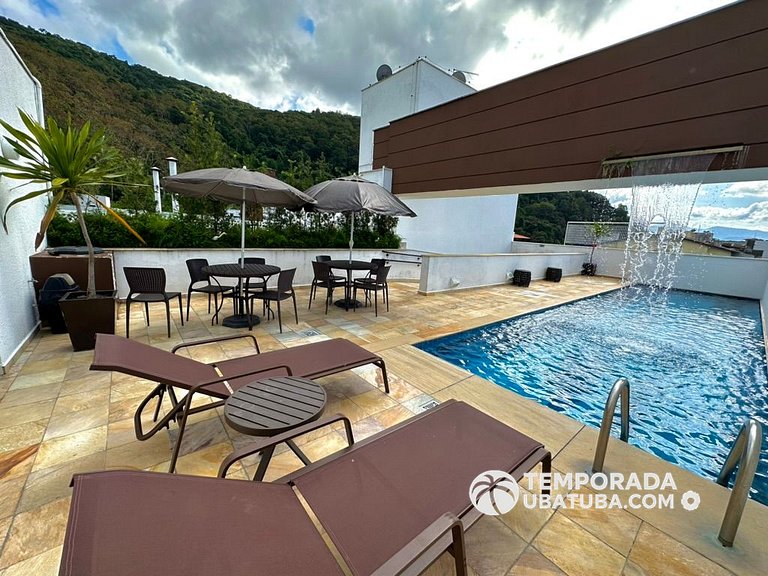 25L - Charme e conforto em Ubatuba - Ar e Piscina