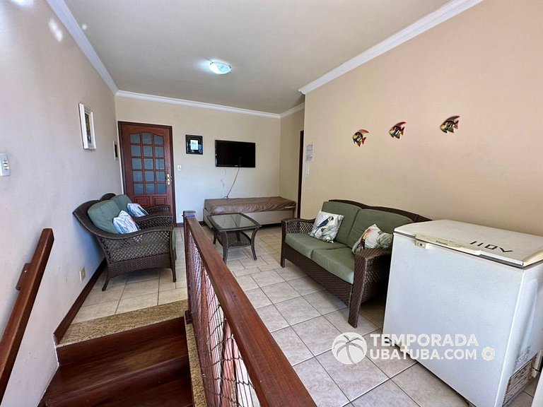 43MIA - Cobertura duplex vista mar c/ 5 dormitorios para até