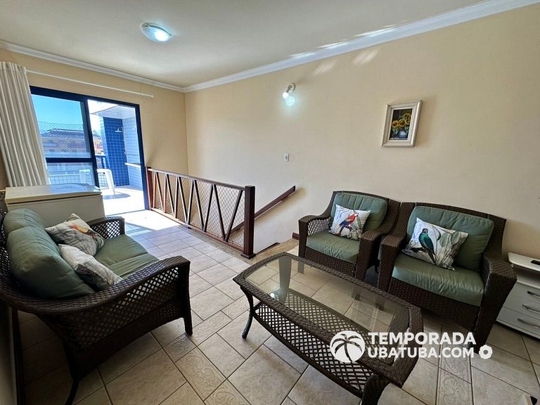 43MIA - Cobertura duplex vista mar c/ 5 dormitorios para até