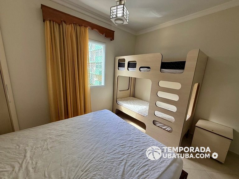 305P – Ap 3 dorms ate 10 pessoas ha 100m da Praia