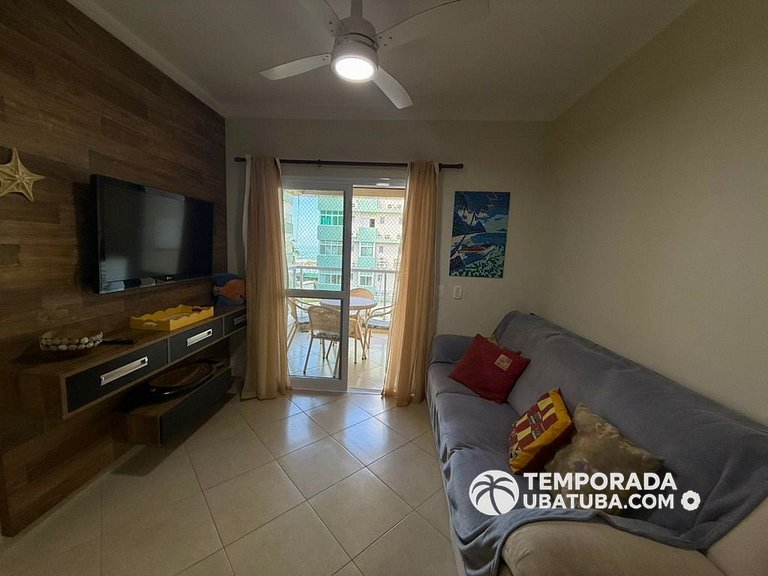 305P – Ap 3 dorms ate 10 pessoas ha 100m da Praia