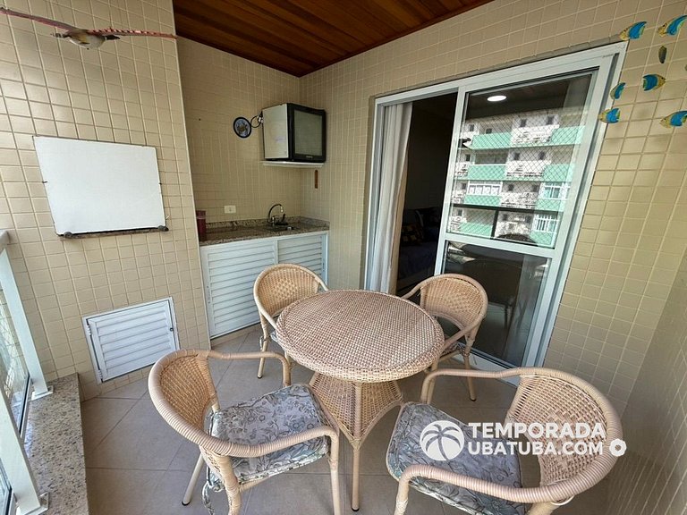 305PB – Apto 3 dormitorios c/ churrasqueira na varanda ha 10