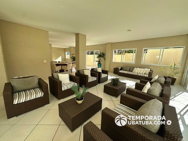 305PB – Ap 3 dorms ate 10 pessoas ha 50m da Praia