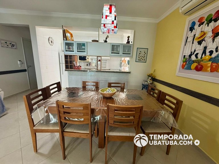 305PB – Apto 3 dormitorios c/ churrasqueira na varanda ha 10