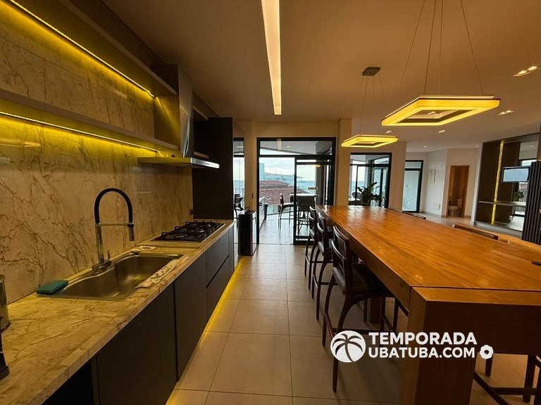 COBDNA - Cobertura 4 suites frente mar – Reserva DNA, Ubatub