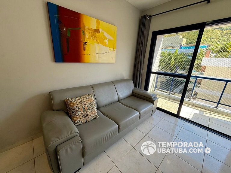 46DC - Cob Duplex fte mar 12 pessoas Praia grande