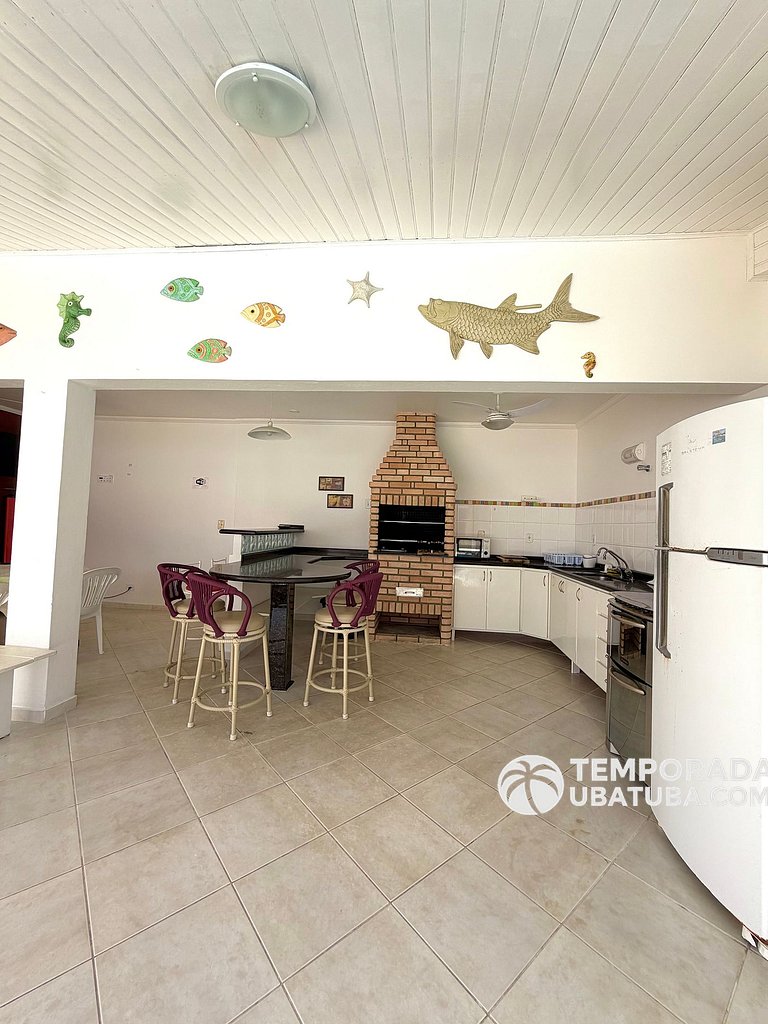 CASA6 - Linda casa c/ piscina 4 suites ha 120m da orla. Prai