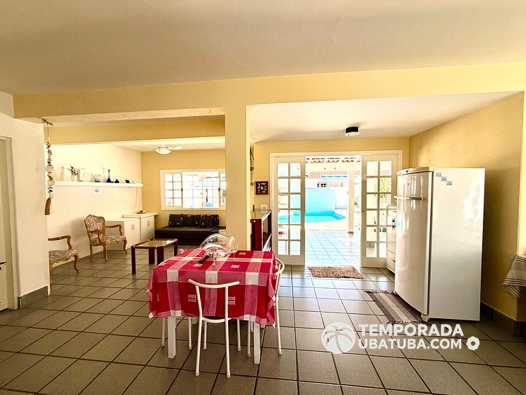 CASA6 - Linda casa c/ piscina 4 suites ha 120m da orla. Prai