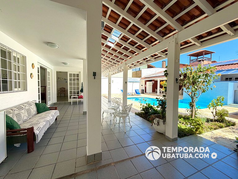 CASA6 - Linda casa c/ piscina 4 suites ha 120m da orla. Prai
