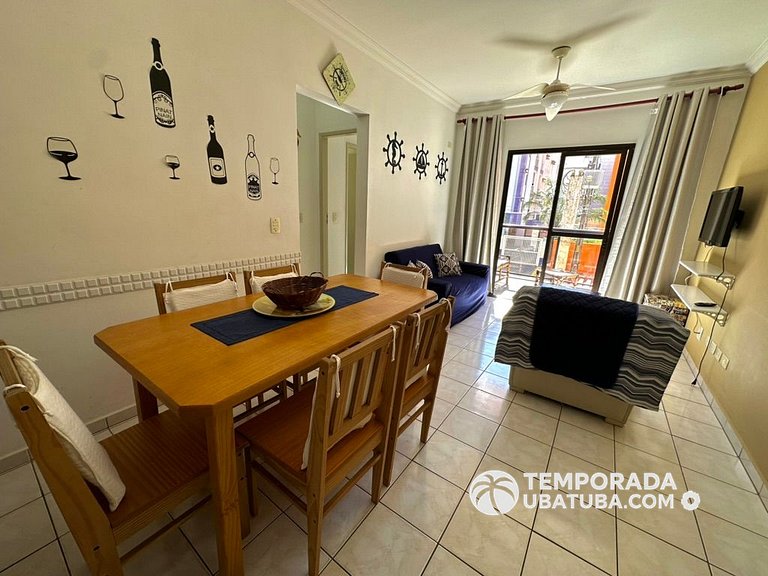 11E – Apto 2 dormitorios c/ ar condicionado e piscina semi o