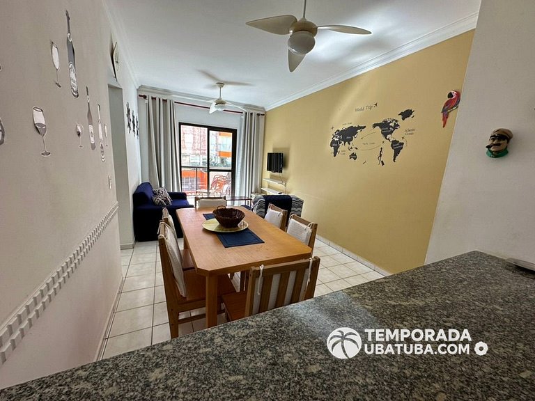 11E – Apto 2 dormitorios c/ ar condicionado e piscina semi o