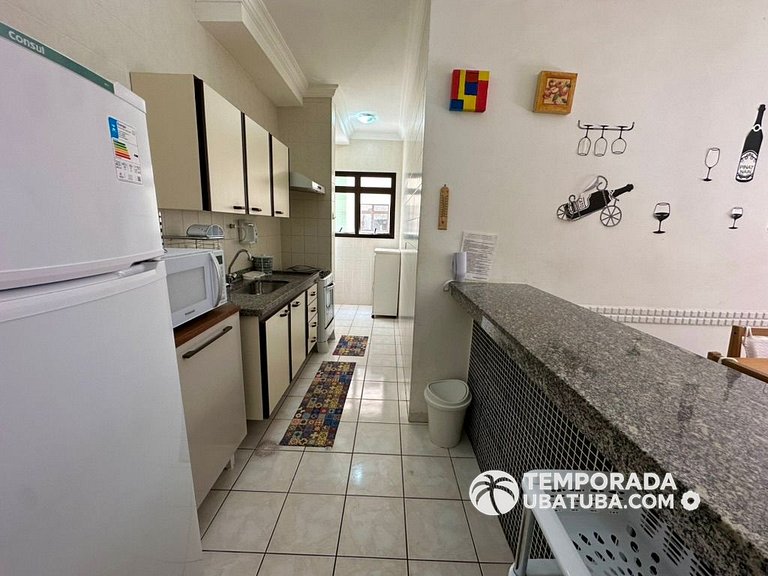 11E – Apto 2 dormitorios c/ ar condicionado e piscina semi o
