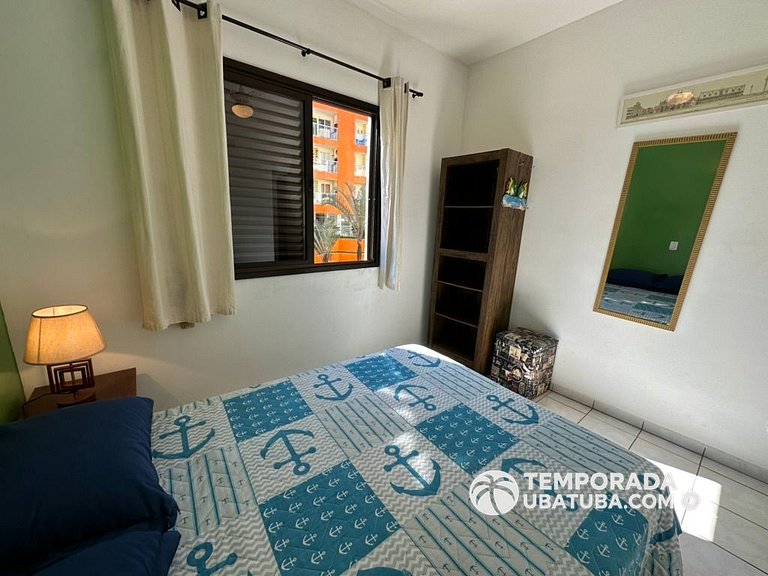 11E – Apto 2 dormitorios c/ ar condicionado e piscina semi o