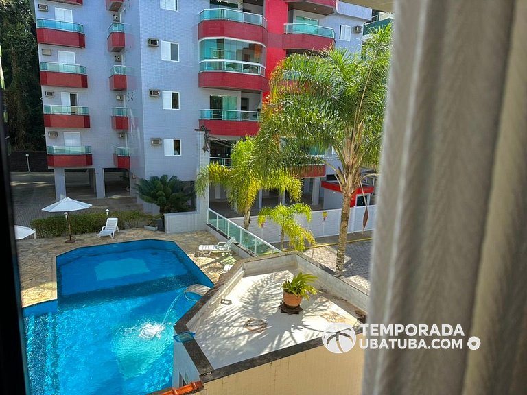 21F - Apt c/ piscina semi olimpica ha 50m da Praia