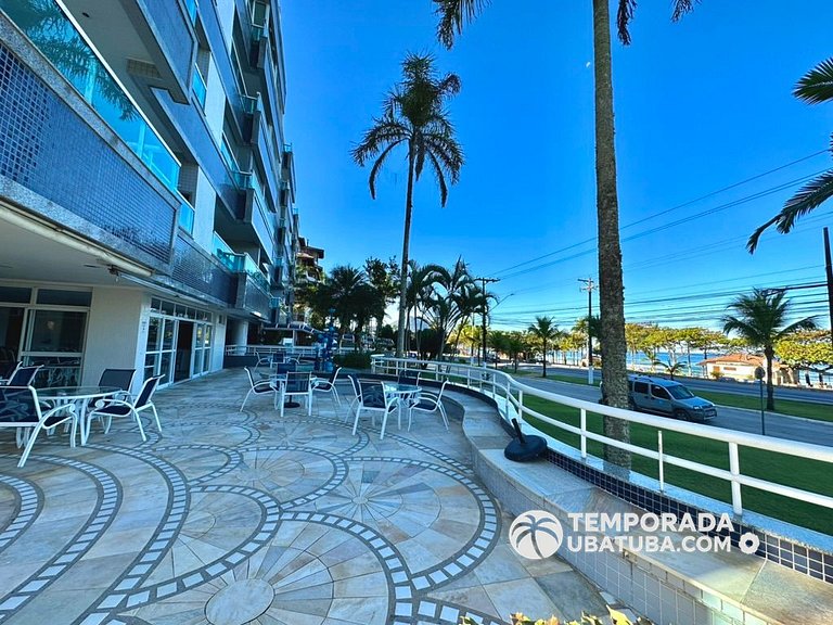 405DM – Cobertura duplex de frente para o mar c/ vista panor