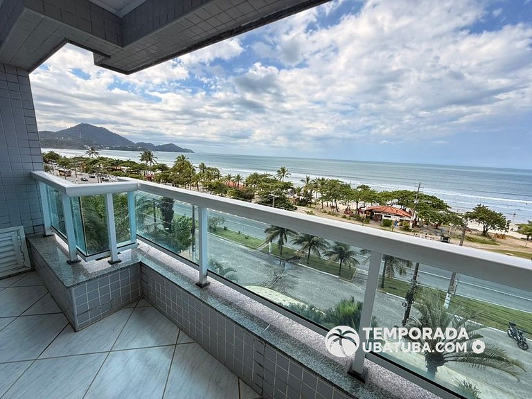405DM – Cobertura duplex de frente para o mar c/ vista panor