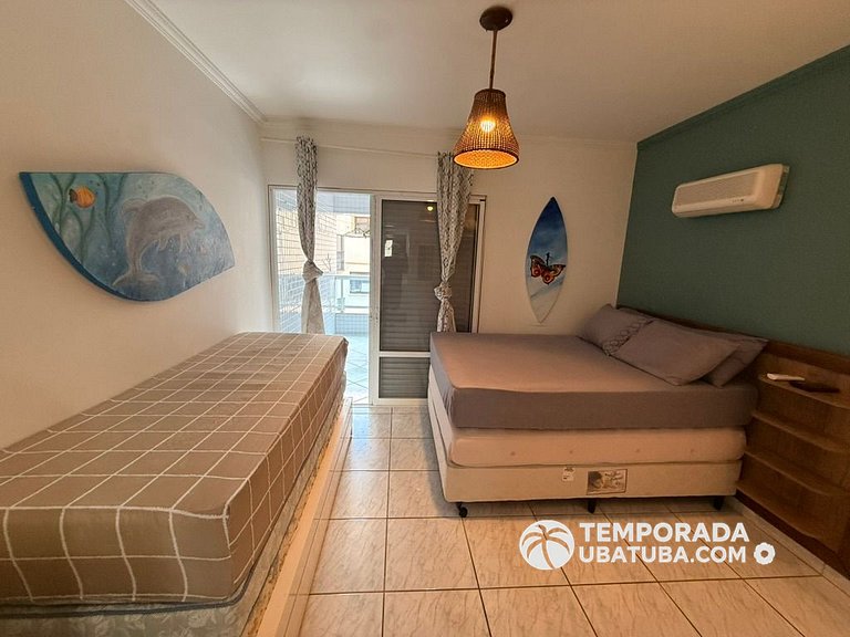405DM – Cobertura duplex de frente para o mar c/ vista panor