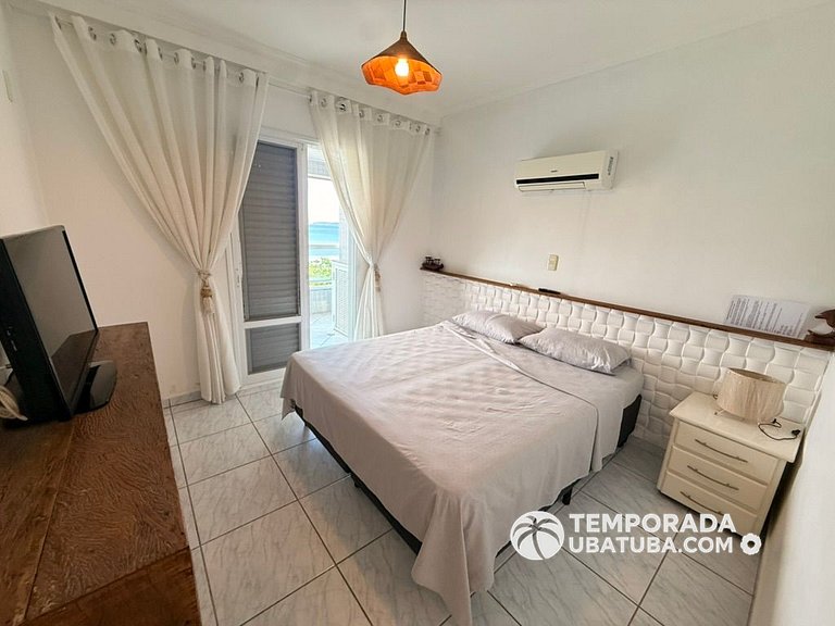 405DM – Cobertura duplex de frente para o mar c/ vista panor