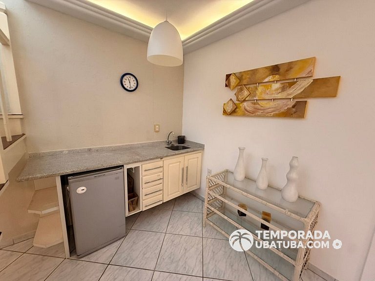 405DM – Cobertura duplex de frente para o mar c/ vista panor