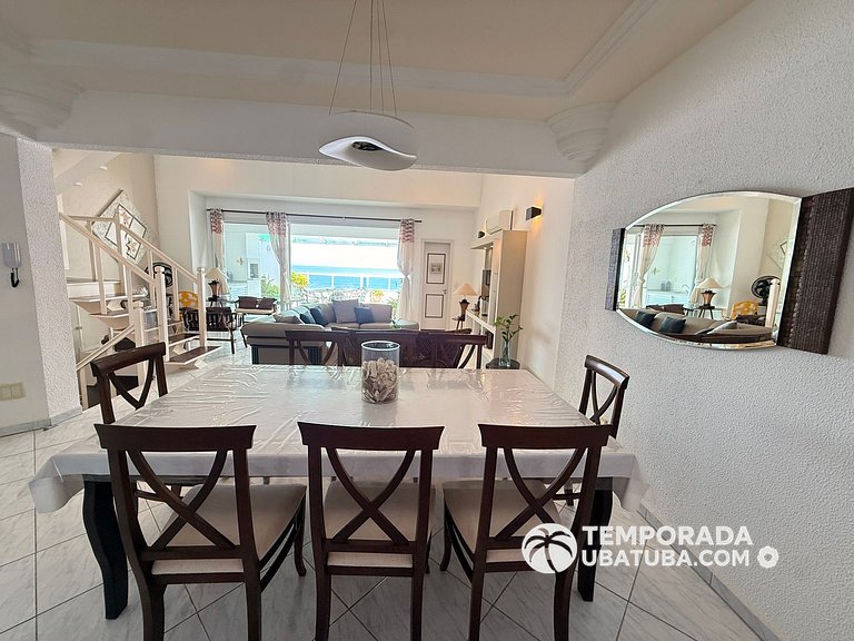 405DM – Cobertura duplex de frente para o mar c/ vista panor