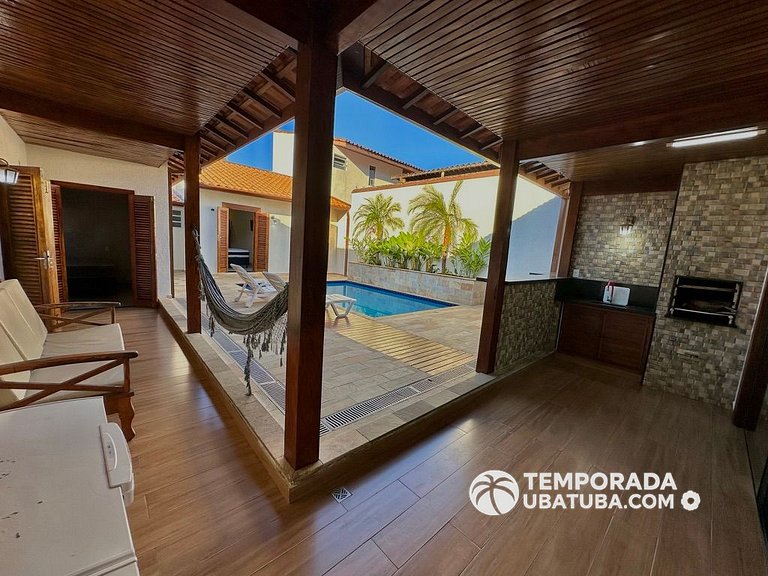 C1 - Bela casa c piscina 9 suites - Praia Grande