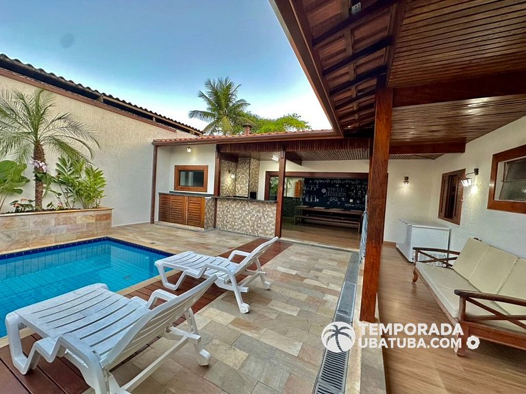 C1 - Bela casa c piscina 9 suites - Praia Grande