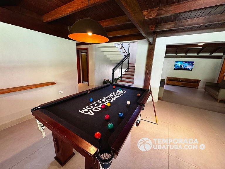 C10 - Casa de cinema 8 dorms 150m da Praia Grande