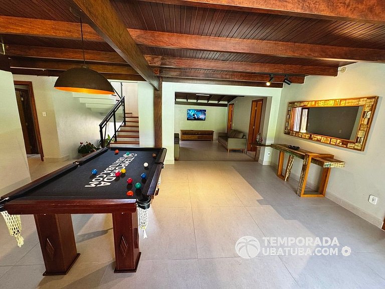 C10 - Casa de cinema 8 dorms 150m da Praia Grande