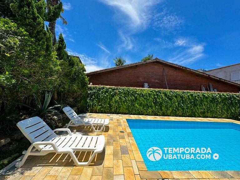 C10 - Casa de cinema 8 dorms 150m da Praia Grande